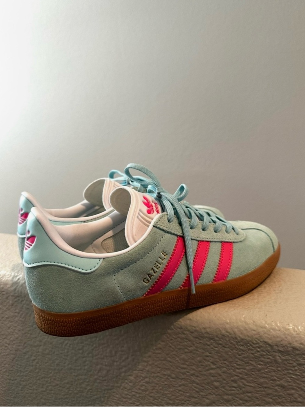 ADIDAS GAZELLE AQUA PINK